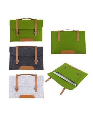 Universal de lana de fieltro Carry funda protectora de la cubierta del bolso de 13 pulgadas portátil Light Gray - Envío Gratuito