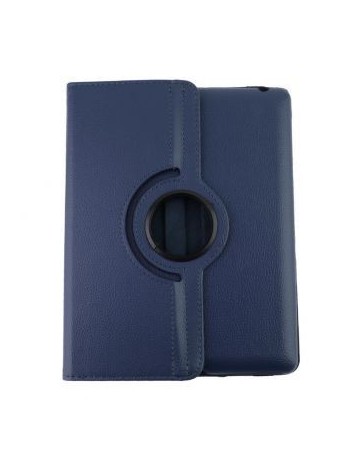 Patrón de Rotación del lichí 360 cubierta de la caja elegante del cuero de la PU para el iPad 2 de Apple 3 4 Azul marino - Envío