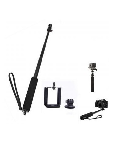 PANNOVO ajustable Handheld Autofoto monopie para la cámara Celular  GoPro Hero 233 +  SJ4000 - Negr - Envío Gratuito