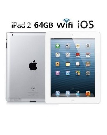 Reacondicionado Apple iPad 2 de 64GB iOS 4 Dual-core 1.0 GHz 9.7-Blanco EU plug - Envío Gratuito