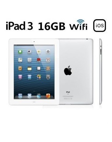 Reacondicionado Apple iPad 3 de 16GB iOS 5.1 Dual-core 1.0 GHz 9.7-Blanco EU plug - Envío Gratuito