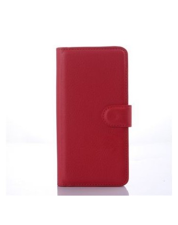 PopSKy Monedero Caso Con Cover Para HTC Desire 626 (Rojo) - Envío Gratuito