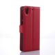 PopSKy Monedero Caso Con Cover Para HTC Desire 626 (Rojo) - Envío Gratuito