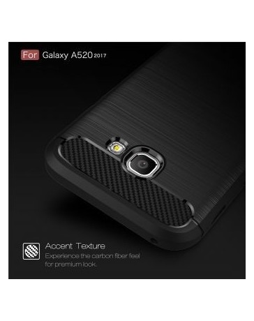 Popsky Fibra De Carbono Monedero Caso Para Samsung Galaxy A3 2017 A520 (Negro) - Envío Gratuito