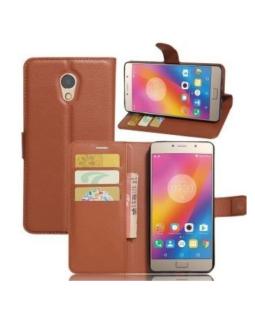 Popsky Monedero Caso Para Lenovo Vibe P2 C72 (Marron) - Envío Gratuito