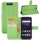 PopSKy Monedero Caso Con Cover ZTE BLADE V8 (Verde) - Envío Gratuito