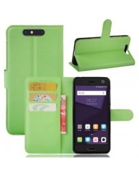 PopSKy Monedero Caso Con Cover ZTE BLADE V8 (Verde) - Envío Gratuito