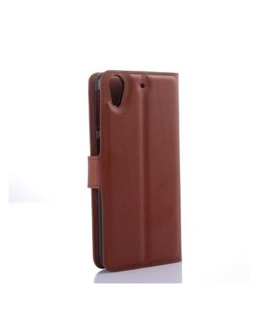 PopSKy Monedero Caso Con Cover Para HTC Desire 626 (Marron) - Envío Gratuito