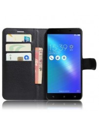 PopSKy Monedero Caso Con Cover Para ASUS Zenfone 3 Max ZC553KL (5.5)(Negro) - Envío Gratuito