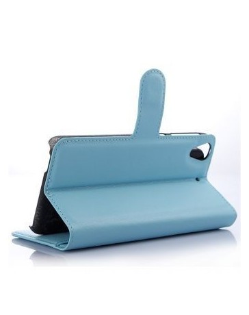 PopSKy Monedero Caso Con Cover Para HTC Desire 650 (Azul) - Envío Gratuito