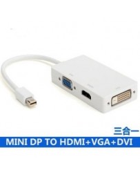 Nuevo Le Qi Mini DP al hdmi vga dvi mini mini dp dp de triple triple soporte - Envío Gratuito