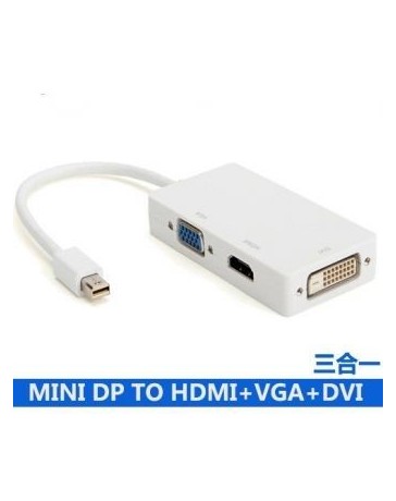 Nuevo Le Qi Mini DP al hdmi vga dvi mini mini dp dp de triple triple soporte - Envío Gratuito