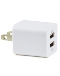 Doble Puerto USB 2.1A 10W AC viaje cargador de pared para el iphone ipad Blanca - Envío Gratuito