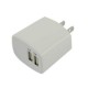 Doble Puerto USB 2.1A 10W AC viaje cargador de pared para el iphone ipad Blanca - Envío Gratuito