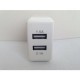 Cargador de Pared 2 Puertos Blanco - Envío Gratuito