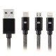 Cable Universal Carga Datos Iphone USB Samsung 1M Earldom 3-en-1-C Tipo de datos - Envío Gratuito