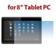 8 Android Tablet PC HD Limpiar Limpio Anti-huella Digital De La Cubierta Del Protector De Pantalla - Envío Gratuito