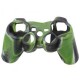 Carcasa Cubierta Del Silicona Para Sony Playstation PS3 Mandos Controlador, Negro Verde - Envío Gratuito