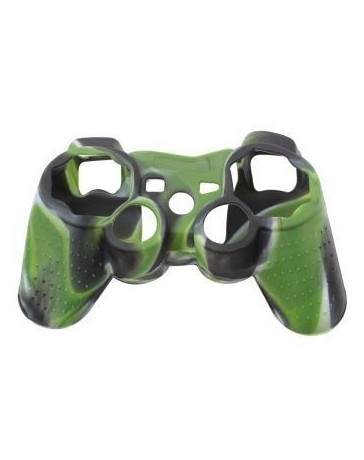 Carcasa Cubierta Del Silicona Para Sony Playstation PS3 Mandos Controlador, Negro Verde - Envío Gratuito