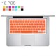 10 Pcs Colorized Apple Laptop Teclado De Silicona Protector Film Protector Para Macbook De 13,3 Pulgadas Y 15,4 Pulgadas - Envío