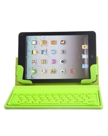 Funda Con Soporte Y Teclado Bluetooth Para IPad Mini-Verde. - Envío Gratuito