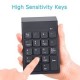 Excelente 1pc 2.4GHz Teclado Numérico Inalámbrico Teclado de 18 Teclas para Laptop Negro - Envío Gratuito