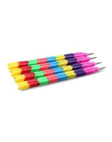 4pcs Bloques De Construcción De La Bala Lápiz De Escritorio Creativos - Envío Gratuito