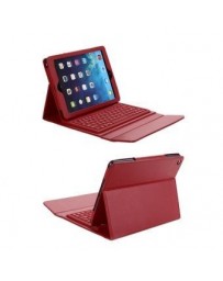 Soporte de cuero caso de la cubierta con el teclado de Bluetooth para iPad 2 3rd 4th Gen Rojo - Envío Gratuito