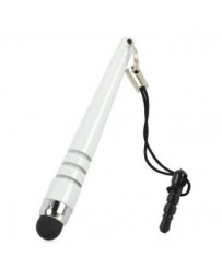 BQ6 Tallo béisbol estilo lápiz Pantalla capacitiva w 3,5 mm tapón antipolvo - Blanco - Envío Gratuito
