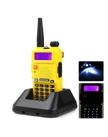 De Baofeng UV-5R VHF  UHF walkie talkie 128 canales con luz LED - Envío Gratuito