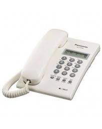 Teléfono Alámbrico Panasonic KX-T7703 Unilinea con identificador de llamadas. Color Blanco. - Envío Gratuito