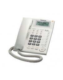 Teléfono Alámbrico Panasonic KX-T7716X con Identificador de Llamadas, una Linea, 50 Memorias, Color Blanco. - Envío Gratuito