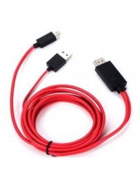 Nuevo Le Qi For Samsung S3 MHL convertir HDMI cable de vídeo  HDMI MHL HDMI MHL Cable - rojo y negro - Envío Gratuito