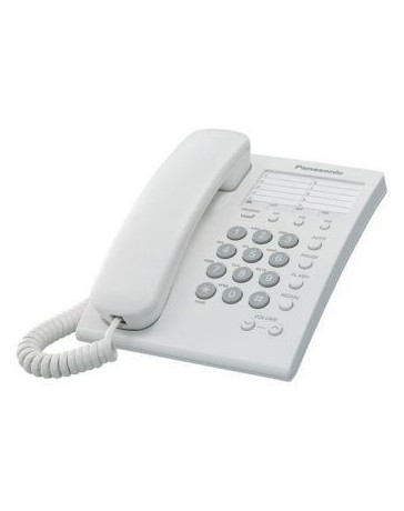 TELEFONO ALAMBRICO PANASONIC TS550MEW PARA 1 LINEA 1 PIEZA - Envío Gratuito
