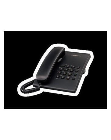 Telefono Alambrico Panasonic KX-TS500, Unilinea-Negro - Envío Gratuito