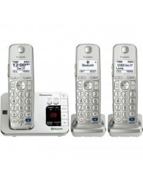 Teléfono inalámbrico Panasonic KX-TGE263S con 3 Extensiones, Bluetooth Enlaza hasta 2 Smartphones con Identificador - Envío Grat