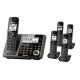 Reacondicionado Teléfono Inalámbrico Quintuple Panasonic KX-TG585 Bluetooth Respaldo-Negro - Envío Gratuito