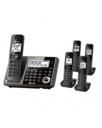 Reacondicionado Teléfono Inalámbrico Quintuple Panasonic KX-TG585 Bluetooth Respaldo-Negro - Envío Gratuito