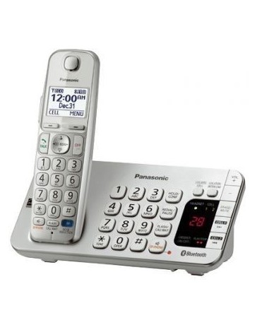 Reacondicionado Telefono Inalambrico Bluetooth Panasonic KX-TG270S Teclado en la Base-Gris Plata - Envío Gratuito