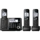 Reacondicionado Teléfono Inalámbrico Triple Panasonic KX-TGF343B Baby Monitor Respaldo-Negro - Envío Gratuito