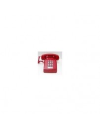 Cortelco 250047VBA20MD Standard Phone - Red - Corded - 1 X Phone Line - Yes - ITT-2500-MD-RD - Envío Gratuito