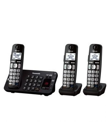 Nuevo Panasonic Kx-Tge243b Sistema Inalambrico Digital Dect 6.0 Con 3 Auriculares - Envío Gratuito
