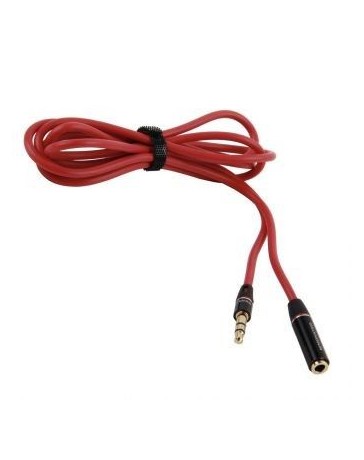 3.5mm A 3.5mm Macho A Hembra Extensión Cable Alambre De Audio, Rojo - Envío Gratuito