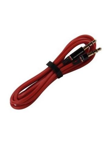 3,5 Mm A 3,5 Mm Macho A Macho Coche AUX Cable Alambre De Audio, Rojo - Envío Gratuito