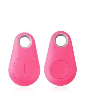 Etiqueta de moda Bluetooth 4.0 Rastreador Localizador GPS alarma Cartera clave perro mascota Tracker-Rosa - Envío Gratuito