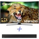 Smart TV Samsung Curva UN65KU650 de 65 LED 4K 3840 x 2160 de 120Hz + Barra de Sonido - Envío Gratuito