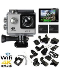 Impermeable 4K HD 1080P WiFi SJ4000 DV acción deportes cámara videocámara Plata - Envío Gratuito