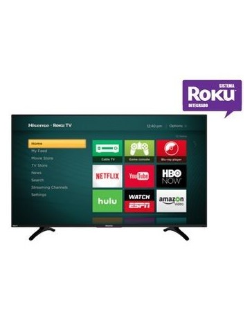 HISENSE Televisor LED 32 Smart TV ROKU Full HD 1080P WIFI 32H4CM - Envío Gratuito