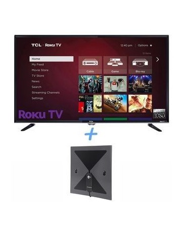 ROKU TV TCL 40FS3750 de 40 LED SMART Full HD1080p 120Hz Wi-Fi Roku Streaming + Antena Digital - Envío Gratuito
