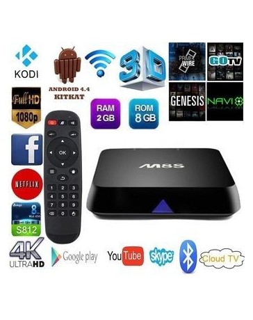 Amlogic S812 Quad Core 2G  8G Android 4.4 Smart TV Box 1080p HDMI 4k Streaming - Envío Gratuito